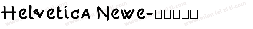 Helvetica Newe字体转换